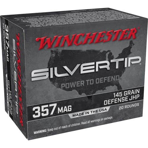 Winchester Ammo Silvertip 357 Mag 145 gr Silvertip Jacket Hollow Point - W357ST Winchester Ammo Silvertip 357 Mag 145 gr Silvertip Jacket Hollow Point - W357ST