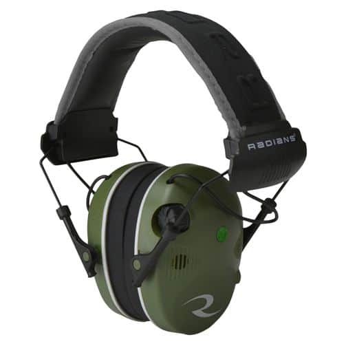 Radians R3400EQCS Quad Mic Electronic Muffs 24 dB OD Green/Black Radians R3400EQCS Quad Mic Electronic Muffs 24 dB OD Green/Black