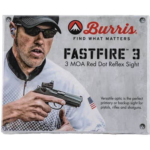 Burris 300234 FastFire III with Mount 1x 21x15mm 3 MOA Illuminated Red FastFire Dot CR1632 Lithium Black Matte Burris 300234 FastFire III with Mount 1x 21x15mm 3 MOA Illuminated Red FastFire Dot CR1632 Lithium Black Matte