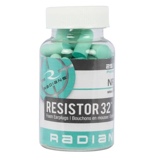 Radians FP70A/25 Foam Earplugs 32 dB Aqua Blue Radians FP70A/25 Foam Earplugs 32 dB Aqua Blue