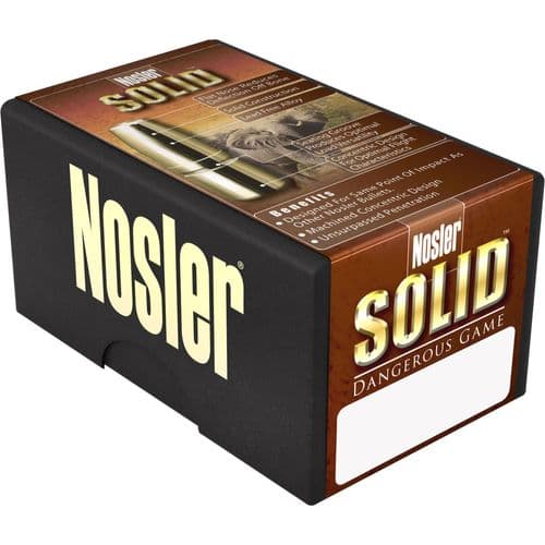 Nosler 40618 Safari 416 Rem Mag 400 gr Nosler Solid 20 Bx/ 10 Cs Nosler 40618 Safari 416 Rem Mag 400 gr Nosler Solid 20 Bx/ 10 Cs
