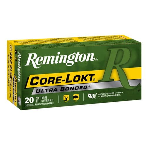 Remington Ammunition R223R8 Core-Lokt 223 Rem 62 gr Core-Lokt Ultra Bonded PSP 20 Bx/ 10 Cs Remington Ammunition R223R8 Core-Lokt 223 Rem 62 gr Core-Lokt Ultra Bonded PSP 20 Bx/ 10 Cs