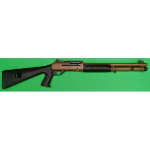 Benelli M4 Tactical Semi-Auto 12 Gauge Shotgun 18.5" Barrel FDE Cerakote Finish Benelli M4 Tactical Semi-Auto 12 Gauge Shotgun 18.5" Barrel FDE Cerakote Finish