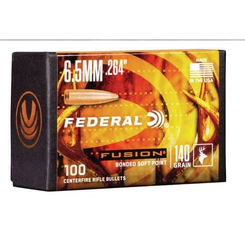 Federal FB264F2 Fusion Component 6.5mm .264 140 GR Fusion Soft Point 100 Box Federal FB264F2 Fusion Component 6.5mm .264 140 GR Fusion Soft Point 100 Box