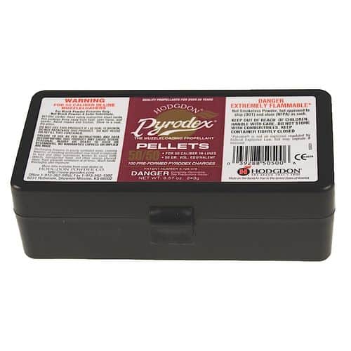 Hodgdon P5050 Pyrodex 50 Cal 50 Grain 100 Box/12 Case Hodgdon P5050 Pyrodex 50 Cal 50 Grain 100 Box/12 Case