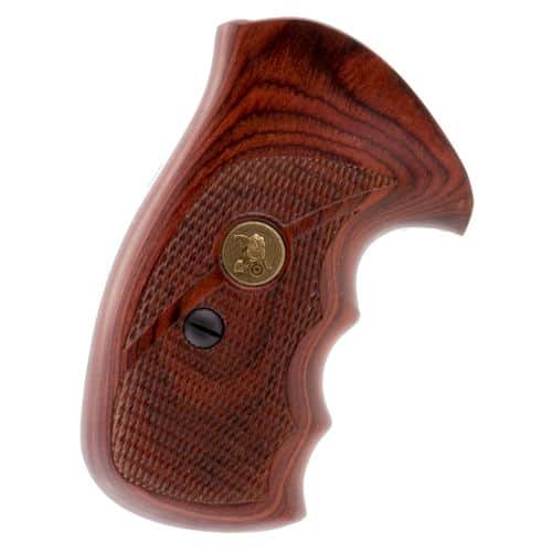 Pachmayr 63040 Renegade Laminate Revolver Grip Panels S&W N Frame Round Butt Checkered Wood Laminate Rosewood Pachmayr 63040 Renegade Laminate Revolver Grip Panels S&W N Frame Round Butt Checkered Wood Laminate Rosewood