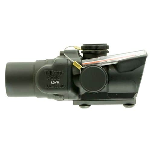 Trijicon 400241 ACOG 1.5x 16mm Obj 39 ft @ 100 yds FOV Black Finish Dual Illuminated Red Ring/2 MOA Dot Trijicon 400241 ACOG 1.5x 16mm Obj 39 ft @ 100 yds FOV Black Finish Dual Illuminated Red Ring/2 MOA Dot