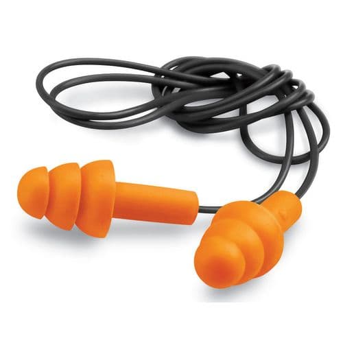 Walkers GWP-SF-EPCORD2PK Corded Earplugs 25 dB Orange 2 Pack Walkers GWP-SF-EPCORD2PK Corded Earplugs 25 dB Orange 2 Pack