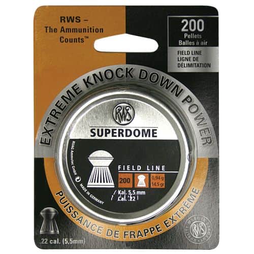 RWS/Umarex 2317407 Superdome .22 Pellet Lead Domed/Grooved Skirt 200 RWS/Umarex 2317407 Superdome .22 Pellet Lead Domed/Grooved Skirt 200