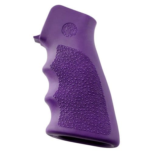 Hogue 15006 Rubber Grip with Finger Grooves with Finger Grooves AR-15 Textured Purple Hogue 15006 Rubber Grip with Finger Grooves with Finger Grooves AR-15 Textured Purple