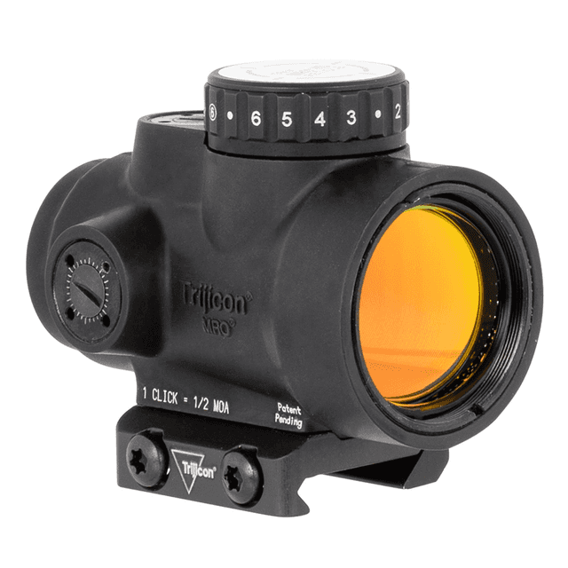 Trijicon 2200051 MRO HD 2.0 1x 25mm 2 MOA Illuminated 68 MOA Red/Green Dot Matte Black Low Mount Trijicon 2200051 MRO HD 2.0 1x 25mm 2 MOA Illuminated 68 MOA Red/Green Dot Matte Black Low Mount