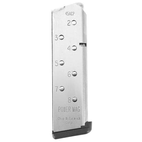 CMC Products 14131 1911 Power Mag 45 ACP 1911 Government 8rd Stainless Detachable CMC Products 14131 1911 Power Mag 45 ACP 1911 Government 8rd Stainless Detachable