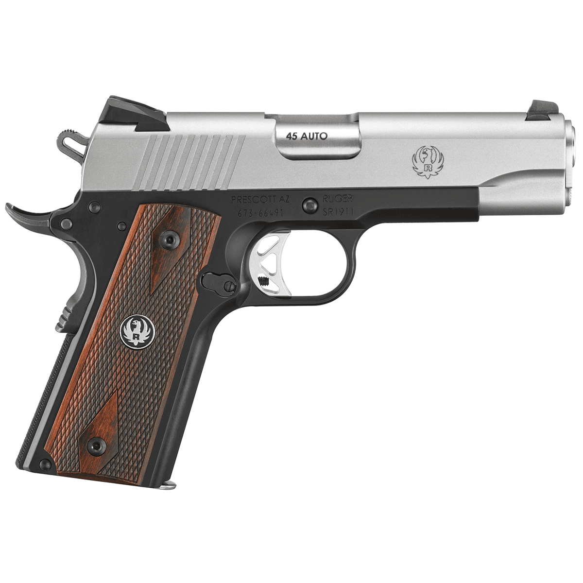 Ruger SR1911 .45 ACP Lightweight Commander Sized Handgun 6711 Ruger SR1911 .45 ACP Lightweight Commander Sized Handgun 6711