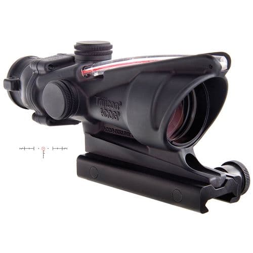 Trijicon 100219 ACOG 4x 32mm Obj 36.8 ft @ 100 yds FOV Black Matte Finish Dual Illuminated Horseshoe 223 Ballistic Red Trijicon 100219 ACOG 4x 32mm Obj 36.8 ft @ 100 yds FOV Black Matte Finish Dual Illuminated Horseshoe 223 Ballistic Red