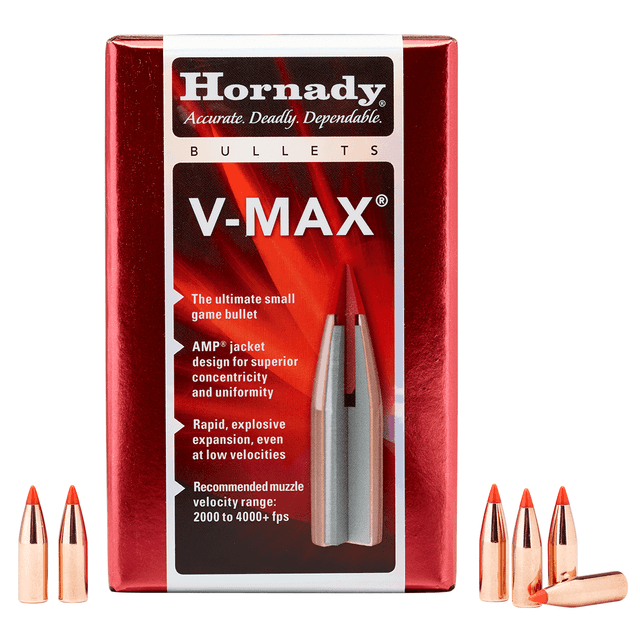 Hornady 22415 V-Max 6mm .243 65 gr V Max Reloading Bullets Hornady 22415 V-Max 6mm .243 65 gr V Max Reloading Bullets
