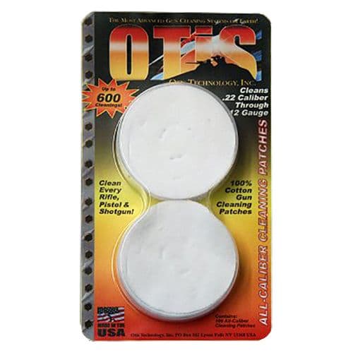 Otis FG919100 All Caliber Cleaning Patches Cotton 100 PK Otis FG919100 All Caliber Cleaning Patches Cotton 100 PK