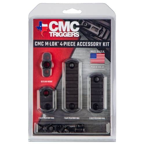 CMC Triggers 81724 Black MLOK 4pc Rail Kit CMC Triggers 81724 Black MLOK 4pc Rail Kit
