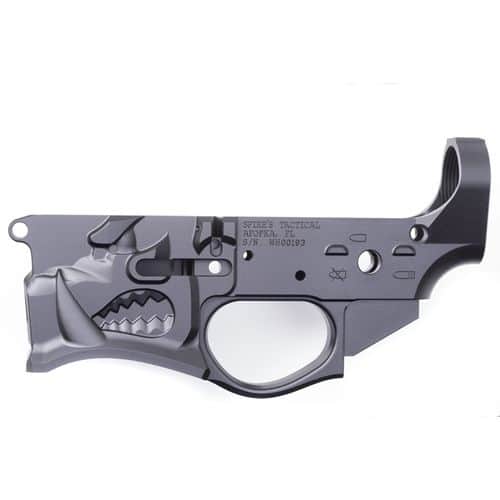 Spikes Tactical AR-15 Warthog Billet Lower Receiver Black Finish Spikes Tactical AR-15 Warthog Billet Lower Receiver Black Finish