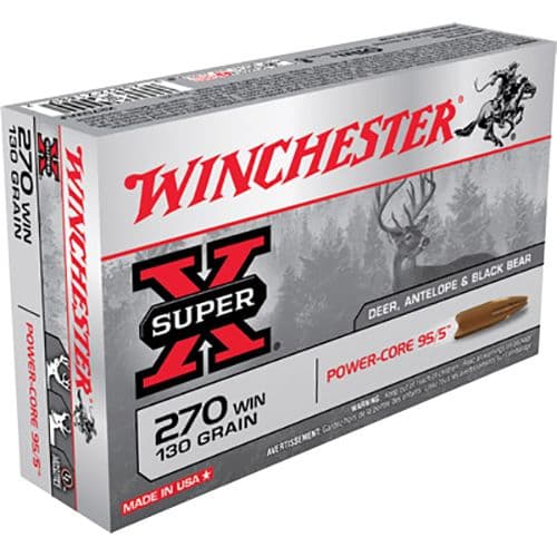 Winchester Ammo X270WLF Super-X 270 Win 130 gr Power-Core 95/5 20 Bx/ 10 Cs Winchester Ammo X270WLF Super-X 270 Win 130 gr Power-Core 95/5 20 Bx/ 10 Cs