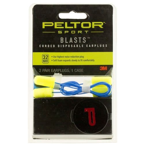 Peltor 97081 Blasts Corded Earplugs Foam 32 dB Yellow Peltor 97081 Blasts Corded Earplugs Foam 32 dB Yellow