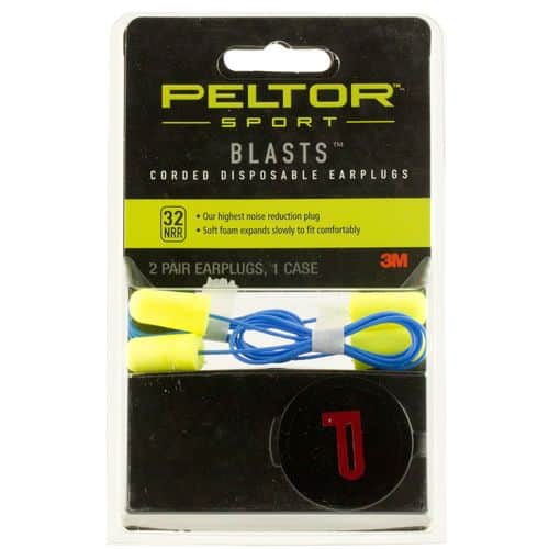 Peltor 97081 Blasts Corded Earplugs Foam 32 dB Yellow Peltor 97081 Blasts Corded Earplugs Foam 32 dB Yellow