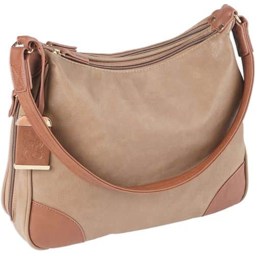 Bulldog BDP014 Hobo Taupe/Tan Leather 13" x 10.50" x 3.50" Bulldog BDP014 Hobo Taupe/Tan Leather 13" x 10.50" x 3.50"