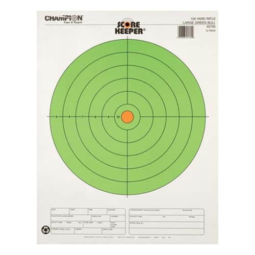 Champion 100 Yard Large Green Bullseye 12 Pack Champion 100 Yard Large Green Bullseye 12 Pack