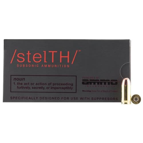 Ammo Inc 45230TMC Stelth 45 ACP 230 gr SubSonic 50 Bx/ 20 Cs Ammo Inc 45230TMC Stelth 45 ACP 230 gr SubSonic 50 Bx/ 20 Cs