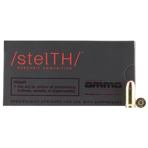 Ammo Inc 45230TMC Stelth 45 ACP 230 gr SubSonic 50 Bx/ 20 Cs Ammo Inc 45230TMC Stelth 45 ACP 230 gr SubSonic 50 Bx/ 20 Cs