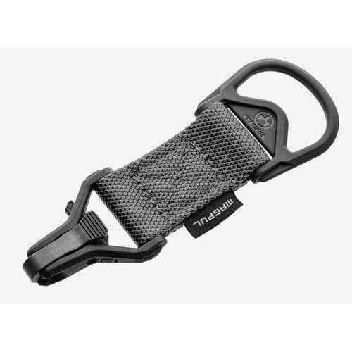 Magpul MAG516-GRY MS1/MS3 Sling Adapter made of Steel with Stealth Gray Melonite Finish, Polymer Hardware, Nylon 1.25" Webbing & Two to One-Point Design for AR-15, M4 & M16 Magpul MAG516-GRY MS1/MS3 Sling Adapter made of Steel with Stealth Gray Melonite Finish, Polymer Hardware, Nylon 1.25" Webbing & Two to One-Point Design for AR-15, M4 & M16