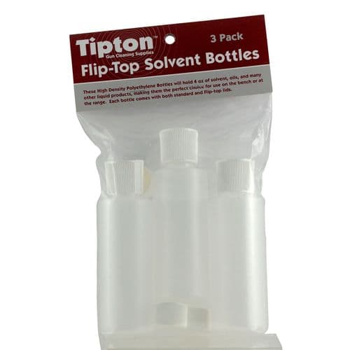 Tipton 197624 Flip Top Solvent Bottles 4 oz 3 Pack Tipton 197624 Flip Top Solvent Bottles 4 oz 3 Pack