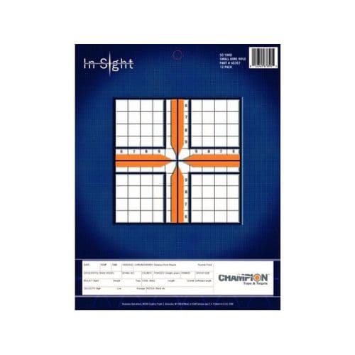 Champion 50 Yard Smallbore Rifle Target Insight 12 Pack Champion 50 Yard Smallbore Rifle Target Insight 12 Pack