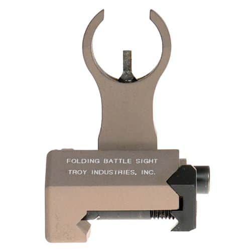 Troy Ind BattleSight Front Folding HK AR-15/M4/M16 Aluminum FDE Troy Ind BattleSight Front Folding HK AR-15/M4/M16 Aluminum FDE