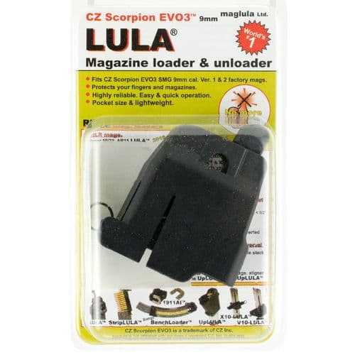 Maglula LU17B Loader/Unloader CZ Scorpion EVO-3 9mm Luger Black Maglula LU17B Loader/Unloader CZ Scorpion EVO-3 9mm Luger Black