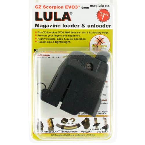 Maglula LU17B Loader/Unloader CZ Scorpion EVO-3 9mm Luger Black Maglula LU17B Loader/Unloader CZ Scorpion EVO-3 9mm Luger Black