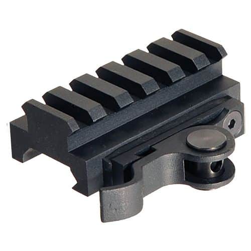 Aimshot MT61172 Quick Release Rail Mount Picatinny Style Aluminum Black for AR Platform Aimshot MT61172 Quick Release Rail Mount Picatinny Style Aluminum Black for AR Platform