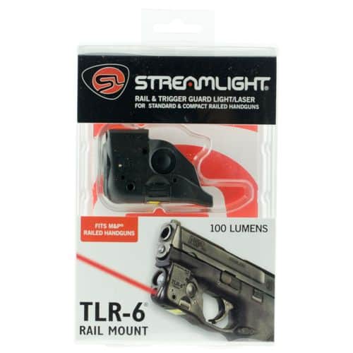Streamlight 69293 TLR-6 Laser/Light Combo White LED 100 Lumens CR-1/3N Battery Black Polymer fits Rail Grabbe S&W M&P Streamlight 69293 TLR-6 Laser/Light Combo White LED 100 Lumens CR-1/3N Battery Black Polymer fits Rail Grabbe S&W M&P