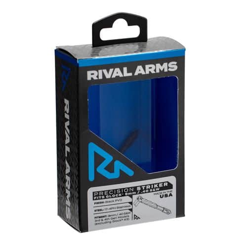RIVAL ARMS RA40G001A Precision Striker Compatible with Glock 9/40 Gen 3/4 17-4 Stainless Steel Black PVD RIVAL ARMS RA40G001A Precision Striker Compatible with Glock 9/40 Gen 3/4 17-4 Stainless Steel Black PVD