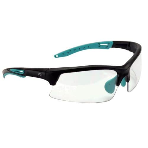 Walkers GWPTLSGLCLR Sport Glasses Clear Polycarbonate Lens with Teal Frame 1 Pair Walkers GWPTLSGLCLR Sport Glasses Clear Polycarbonate Lens with Teal Frame 1 Pair