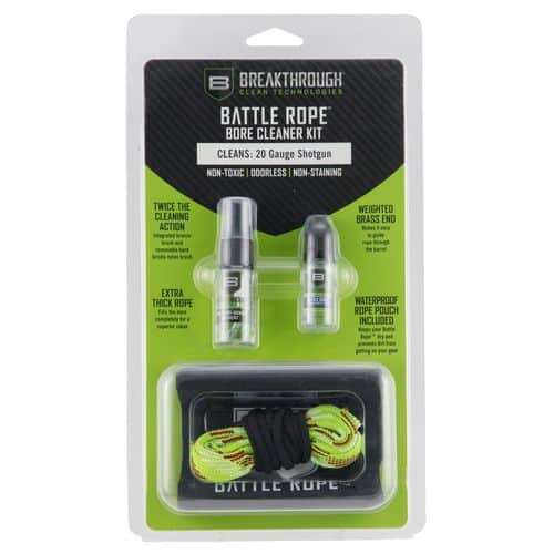 Breakthrough Clean BTBRFS20G Battle Rope Bore Cleaner Kit 20 Gauge Shotgun Breakthrough Clean BTBRFS20G Battle Rope Bore Cleaner Kit 20 Gauge Shotgun