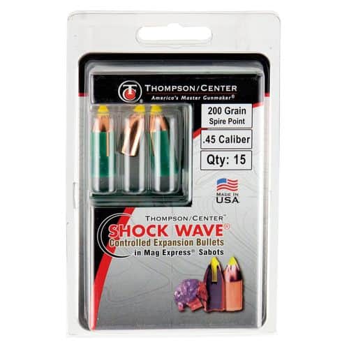 T/C Accessories 17008207 Shock Wave Bonded Core
50 Black Powder Spire Point 250 GR 15 T/C Accessories 17008207 Shock Wave Bonded Core
50 Black Powder Spire Point 250 GR 15