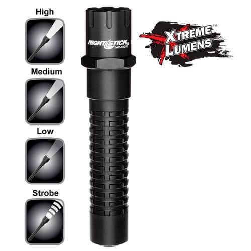 Nightstick TAC560XL Xtreme Lumens Tactical Flashlight 800/350/140 Lumens Cree LED Polymer Black CR123A Lithium Rechargeable Nightstick TAC560XL Xtreme Lumens Tactical Flashlight 800/350/140 Lumens Cree LED Polymer Black CR123A Lithium Rechargeable