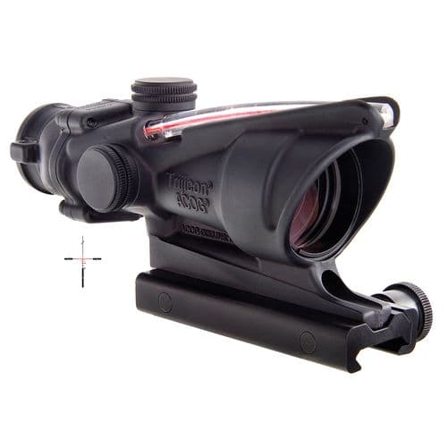 Trijicon 100233 ACOG 4x 32mm Obj 36.8 ft @ 100 yds FOV Black Matte Finish Dual Illuminated Crosshair 223 Ballistic Red Trijicon 100233 ACOG 4x 32mm Obj 36.8 ft @ 100 yds FOV Black Matte Finish Dual Illuminated Crosshair 223 Ballistic Red