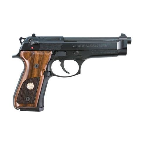 Beretta 92FS 9mm Handgun 3-Dot Sights Trident Wood Grips Beretta 92FS 9mm Handgun 3-Dot Sights Trident Wood Grips