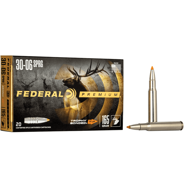 Federal Premium 30-06 Springfield 165 gr Trophy Bonded Tip Ultimate Hunting Ammo Federal Premium 30-06 Springfield 165 gr Trophy Bonded Tip Ultimate Hunting Ammo