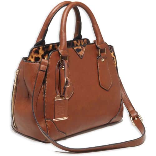 Bulldog BDP024 Satchel Style Purse Shoulder Universal Handgun Leather Chestnut Bulldog BDP024 Satchel Style Purse Shoulder Universal Handgun Leather Chestnut
