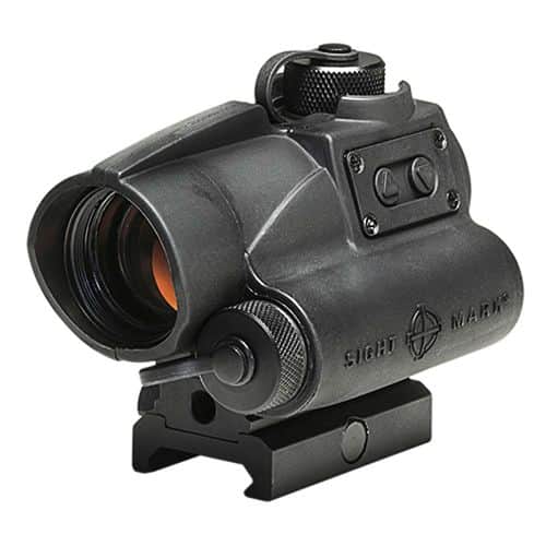 Sightmark SM26021 Wolverine CSR 1x 23mm Obj 4 MOA Illuminated Red Dot Black Matte AA Sightmark SM26021 Wolverine CSR 1x 23mm Obj 4 MOA Illuminated Red Dot Black Matte AA
