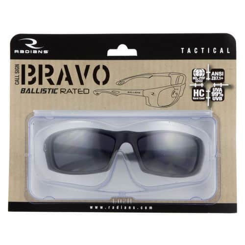 Radians CSB1002BX Bravo Glasses Eye Protection Black Frame Smoke Polycarbonate Lens 1 Pair Radians CSB1002BX Bravo Glasses Eye Protection Black Frame Smoke Polycarbonate Lens 1 Pair