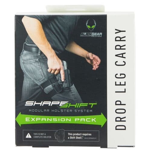 ALIEN GEAR HOLSTERS SSEPDL ShapeShift Drop Leg Carry Expansion Pack Injection Molded Polymer Black ALIEN GEAR HOLSTERS SSEPDL ShapeShift Drop Leg Carry Expansion Pack Injection Molded Polymer Black