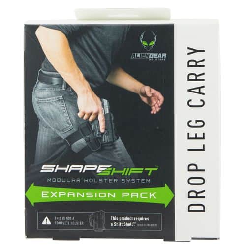 ALIEN GEAR HOLSTERS SSEPDL ShapeShift Drop Leg Carry Expansion Pack Injection Molded Polymer Black ALIEN GEAR HOLSTERS SSEPDL ShapeShift Drop Leg Carry Expansion Pack Injection Molded Polymer Black